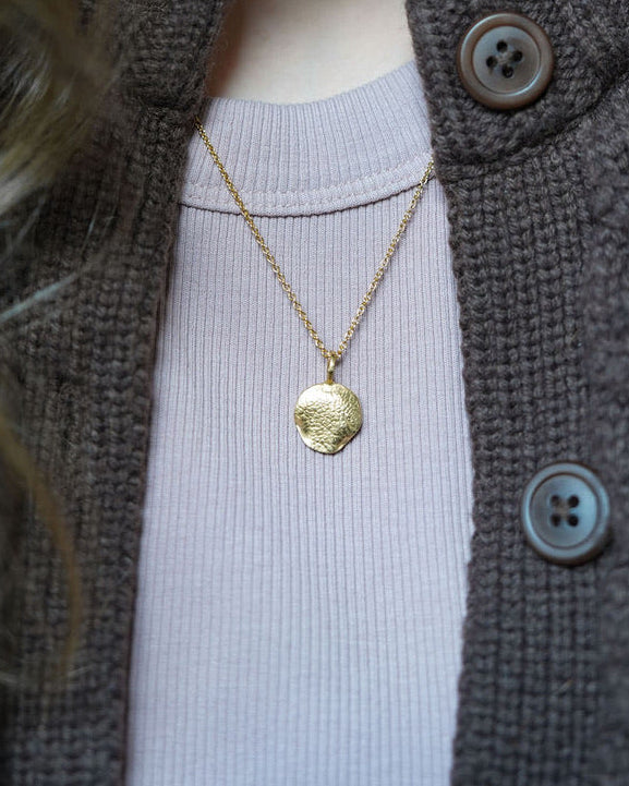 Gold Vermeil Impression Necklace