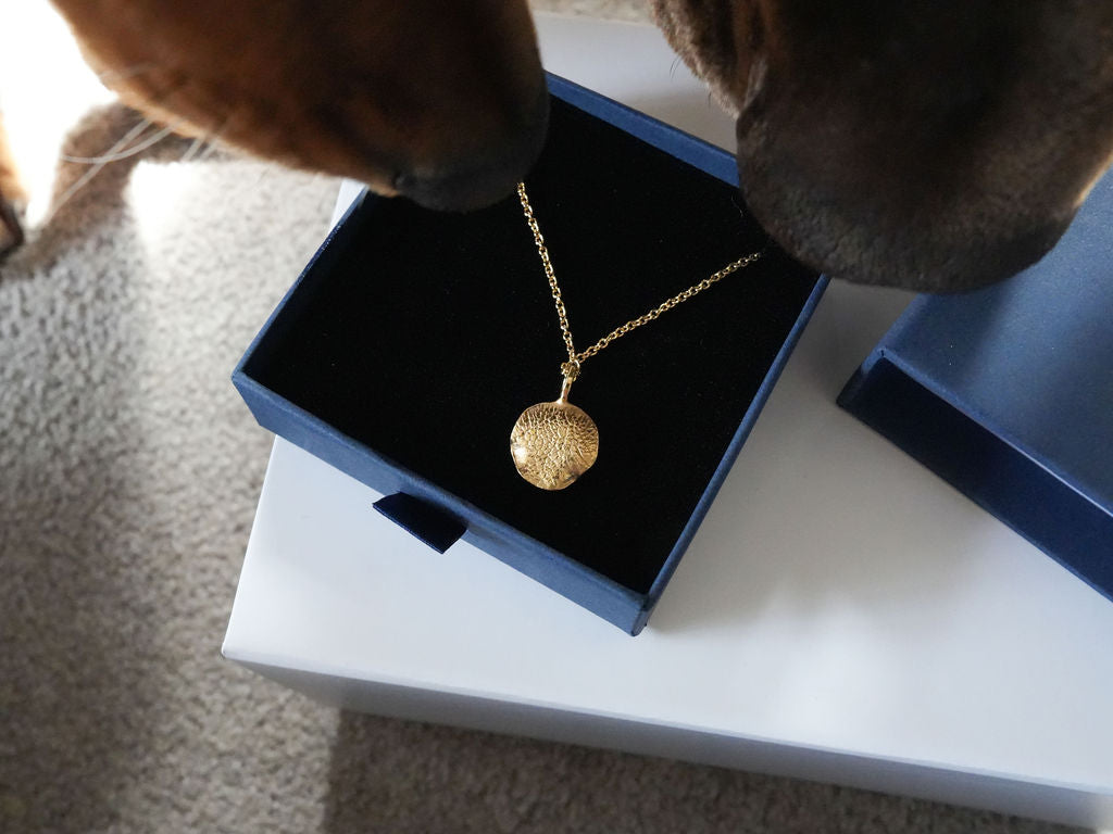 Gold Vermeil Impression Necklace