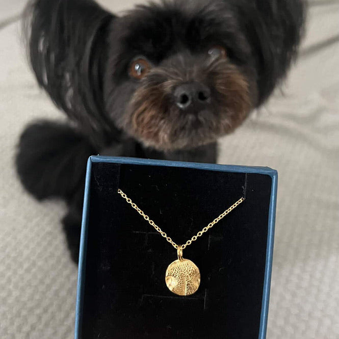 Gold Vermeil Impression Necklace