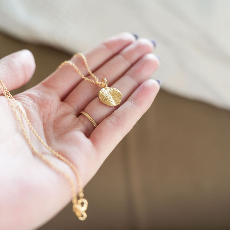 Gold Vermeil Impression Necklace