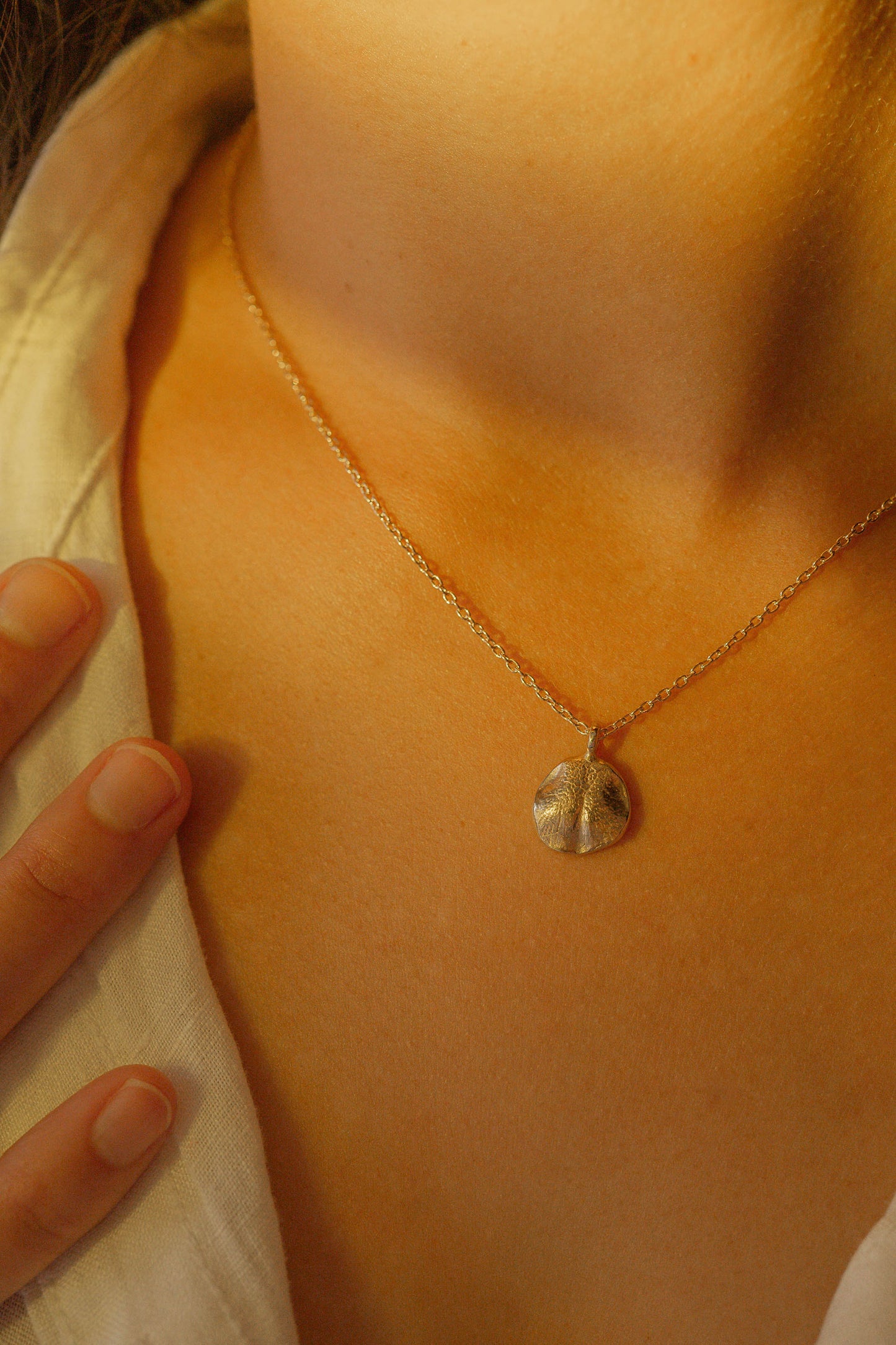 Sterling Silver Impression Necklace (impression kit included)