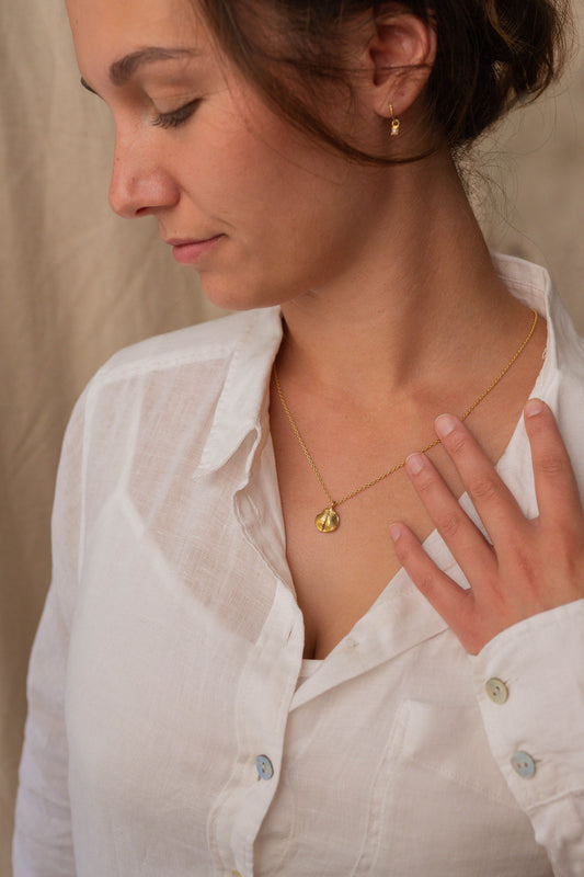9ct Solid Gold Impression Necklace (impression kit included)
