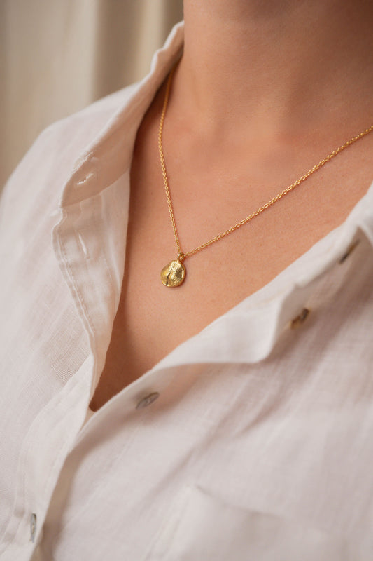 Gold Vermeil Impression Necklace (impression kit included)