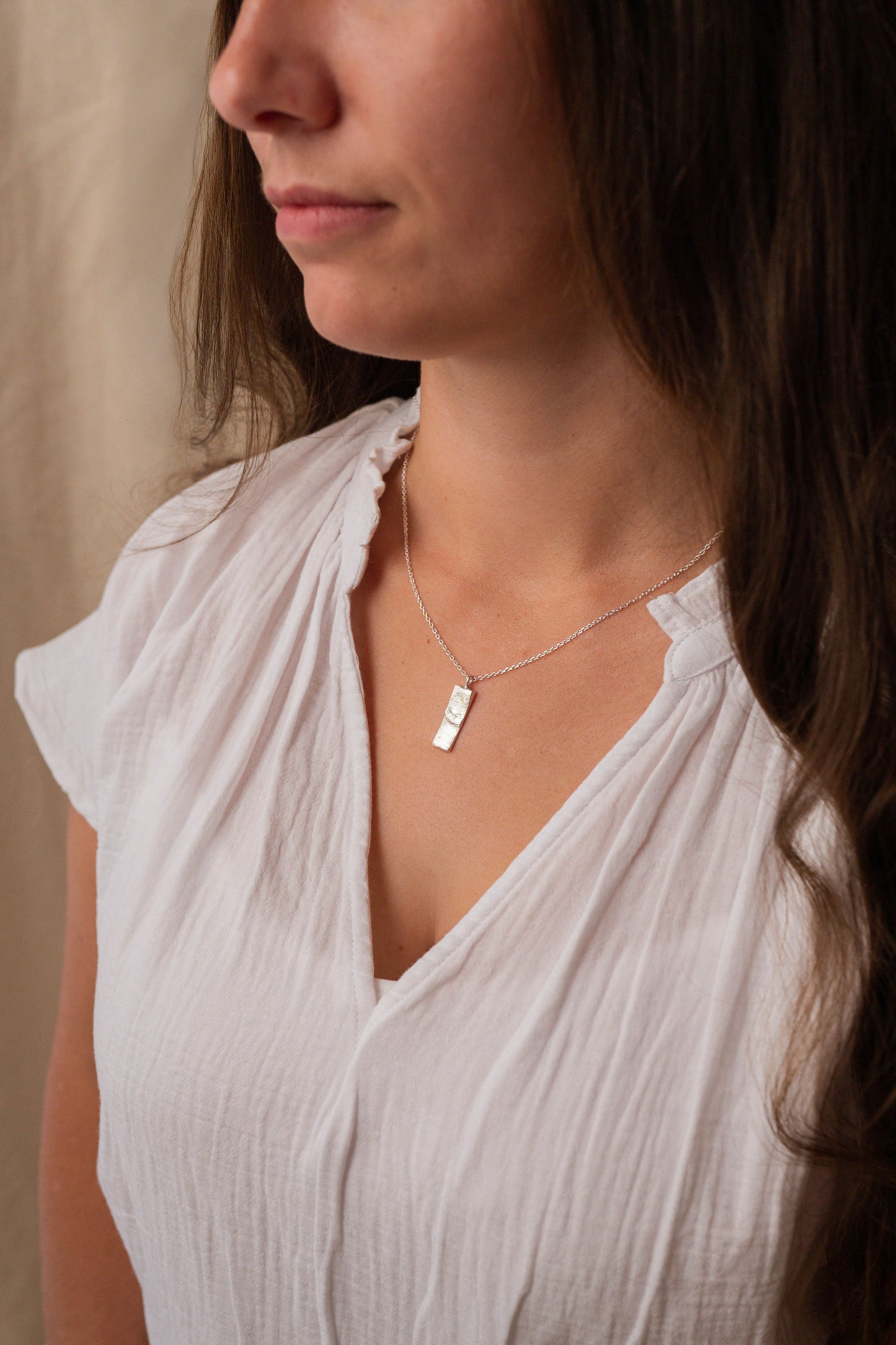 9ct Solid Gold Impression Necklace (impression kit included)