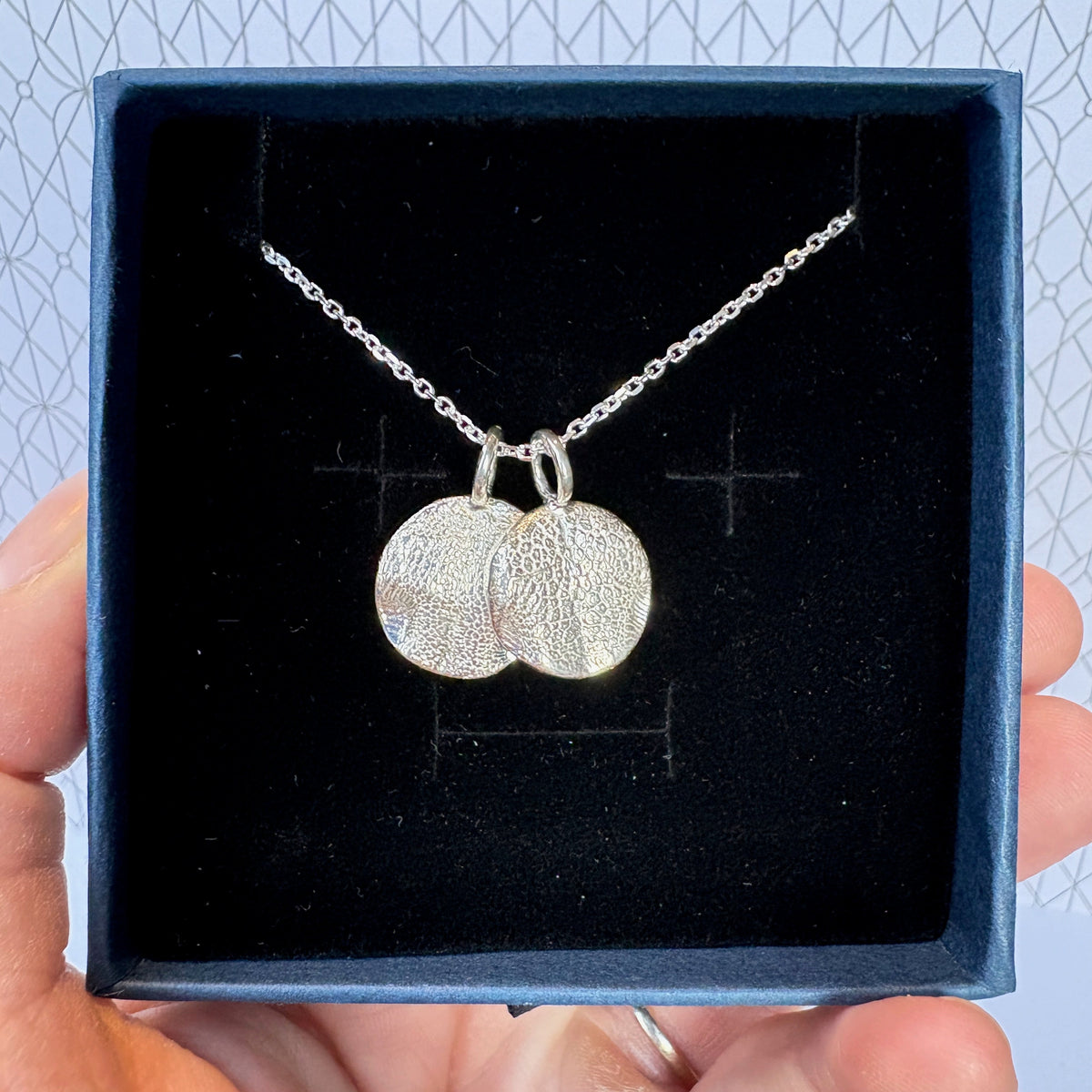 Sterling Silver Impression Necklace
